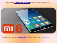 xiaomi mi6 flipkart amazon snapdeal