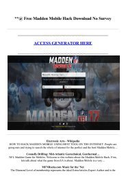 madden mobile hacks with no surveys madden mobile hacks with no surveys
