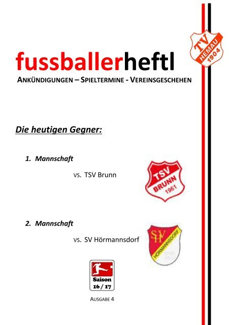 4. Ausgabe Saison 2016-17