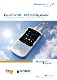 CapnoTrue® MG – AA/CO2/SpO2 Monitor - bluepoint medical