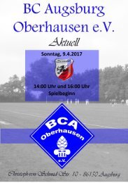 2017.04.09 Heimspiel  gegen den TSV Pfersee II + III