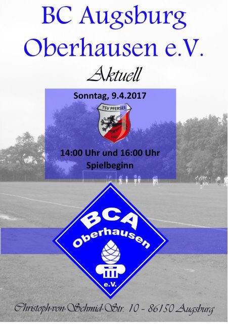2017.04.09 Heimspiel  gegen den TSV Pfersee II + III