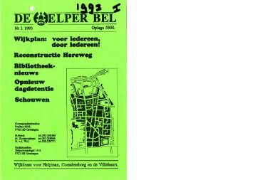 Helperbel 1993, nummer 1