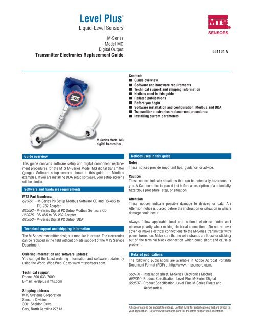 Level Plus - MTS Sensors