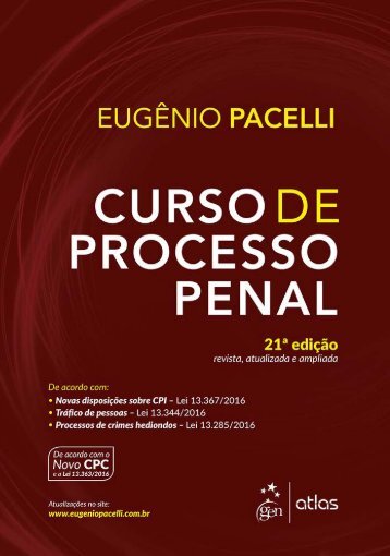 Curso de Processo Penal - Eugênio Pacelli - 2017 