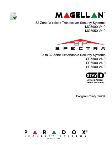 MG/SP: Programming Guide