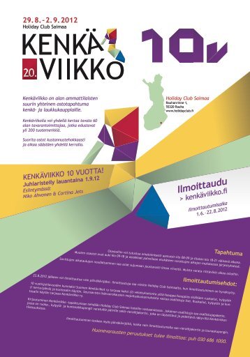 29.8.–2.9.2012 - kenkäviikko