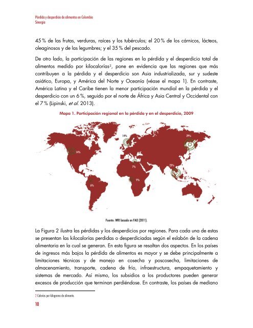 PÉRDIDA Y DESPERDICIO DE ALIMENTOS EN COLOMBIA