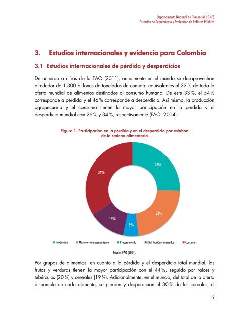 PÉRDIDA Y DESPERDICIO DE ALIMENTOS EN COLOMBIA