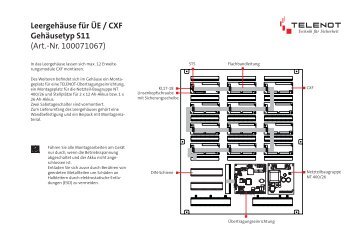 Informationen zum Leergehäuse S11  als PDF-Datei ...  - Telenot