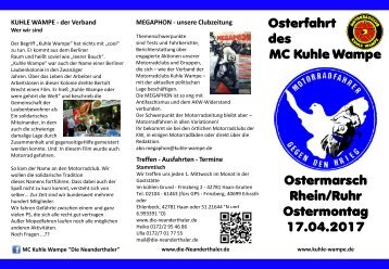 KW Ostermarsch Flyer