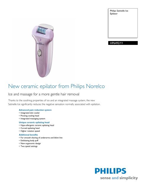 HP6492/11 Philips Epilator