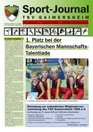 SPORT-JOURNAL 4-2009_1.cdr - TSV Gaimersheim