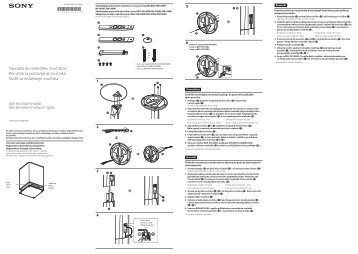 Sony BDV-N7100WL - BDV-N7100WL Guide d'installation des enceintes Bosniaque