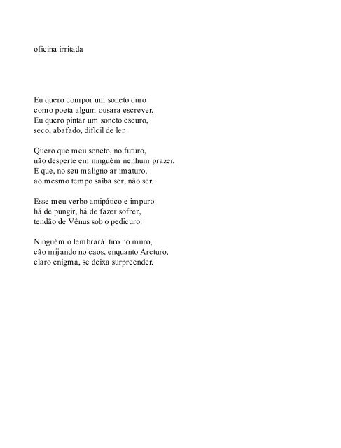 Claro Enigma - Carlos Drummond de Andrade