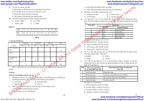 Bài tập, lý thuyết trọng tâm và tuyển tập đề kiểm tra Hóa lớp 10 hay, đầy đủ (Dạy Kèm Quy Nhơn Official sưu tầm và giới thiệu)