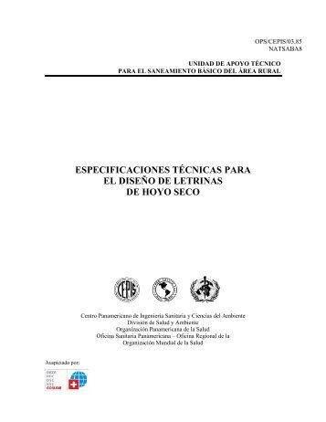 especificaciones técnicas para el diseño de letrinas de hoyo seco