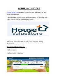 House Value Store Provides Real estate For Sale