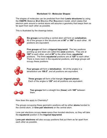 Worksheets Shapes Of Molecules Worksheet worksheet 15 molecular shapes the of molecules can be 13 be