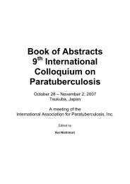 Book of Abstracts 9 International Colloquium on Paratuberculosis