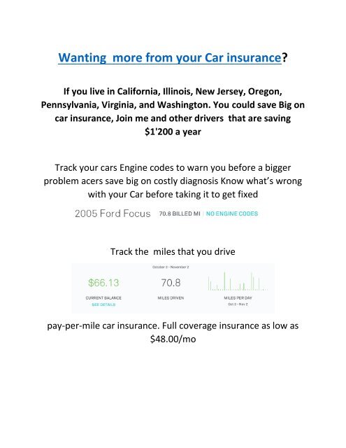 New Jersey Automobile Insurance Codes