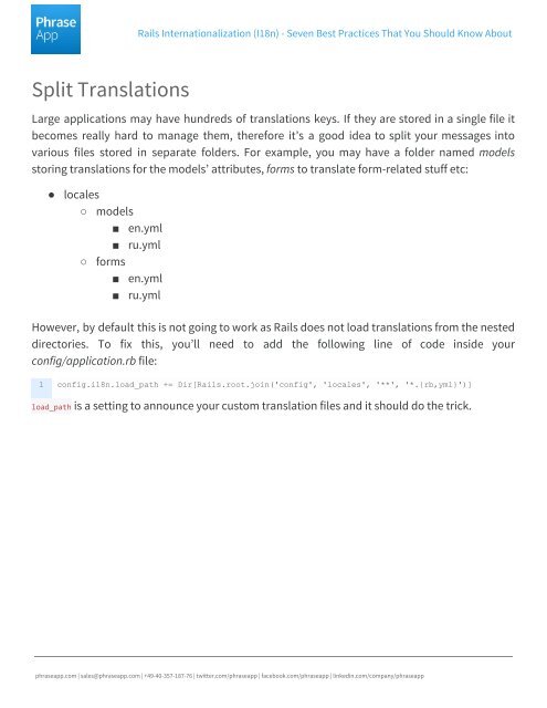 Rails I18n – Seven Best Practices That You Should Know About