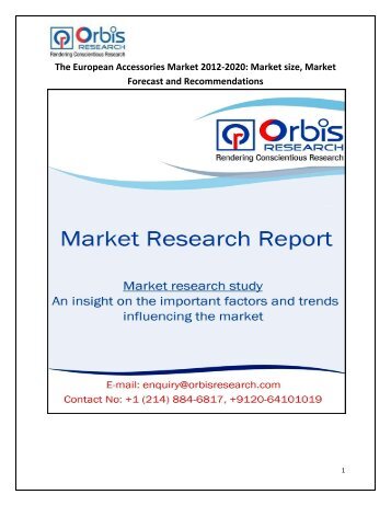 The European Accessories Market 2012-2020