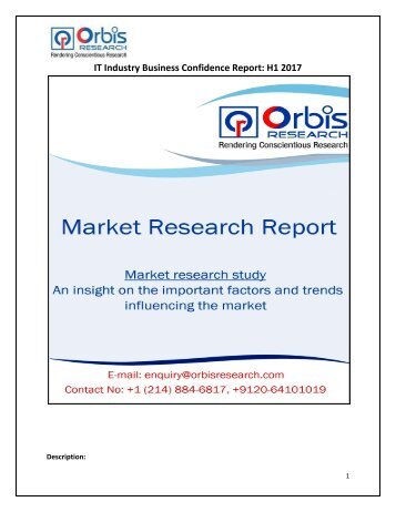 IT Industry Business Confidence Market research Report 2017