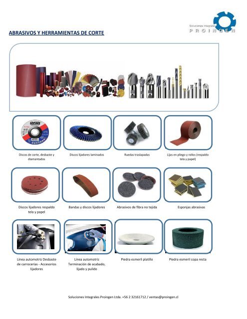 Abrasivos y Herramientas de Corte