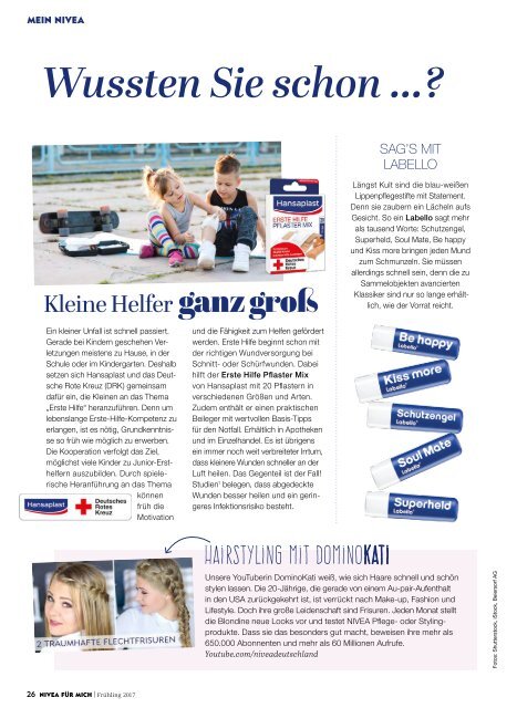 NIVEA FUR MICH - Magazin - Sei mutig - 2017 Fruhling