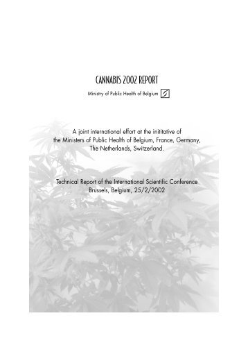 CANNABIS 2002 REPORT - Canadian Public Health Association