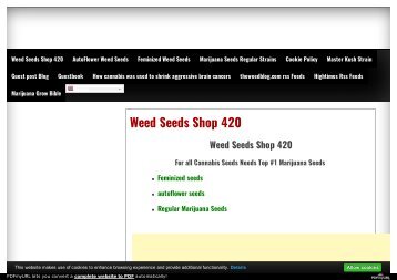 Weed seeds shop 