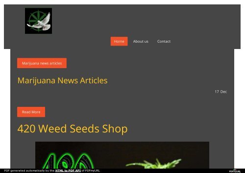 Weed seeds shop @ Jimdo 