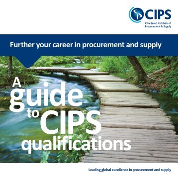 A guide to CIPS qualifications