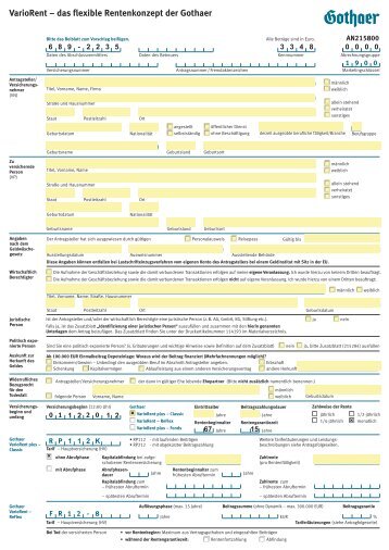 VarioRent – das flexible Rentenkonzept der Gothaer