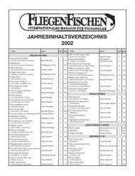 jahresinhaltsverzeichnis 2002 - Fliegenfischen