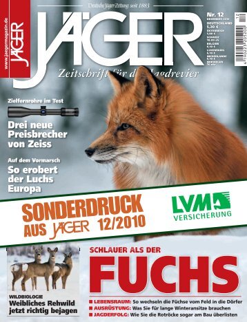 Zeitschrift für das Jagdrevier - LVM Versicherung