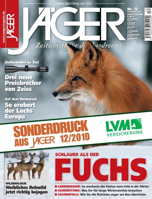 Zeitschrift für das Jagdrevier - LVM Versicherung