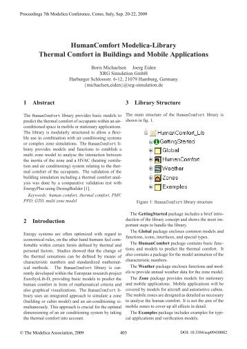 HumanComfort Modelica-Library Thermal Comfort in Buildings and ...