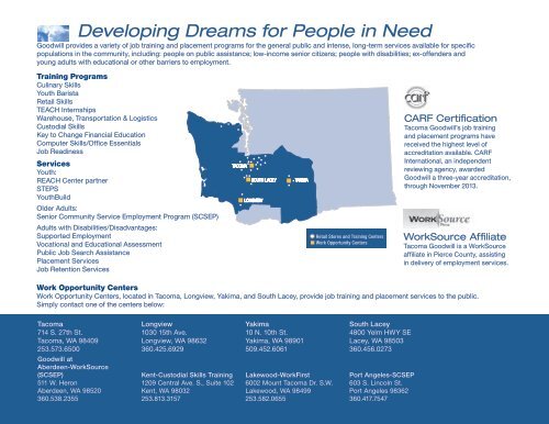 FULFILLING DREAMS - Tacoma Goodwill