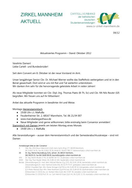 Aktuelles Programm im PDF-Format - CV-Zirkel-Mannheim.de