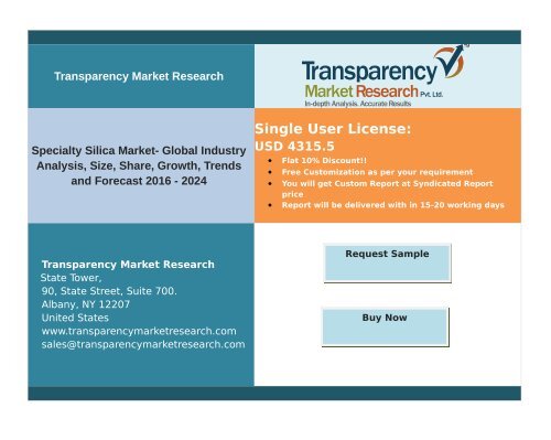 Specialty Silica Market Size, Share | Industry Trends Analysis Report, 2024