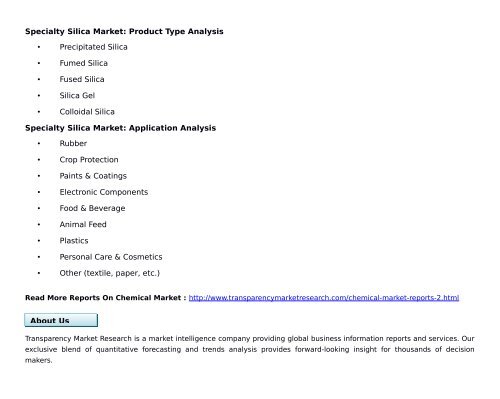 Specialty Silica Market Size, Share | Industry Trends Analysis Report, 2024