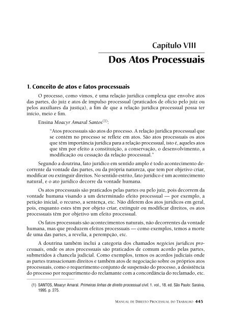 Manual de Direito Processual do Trabalho