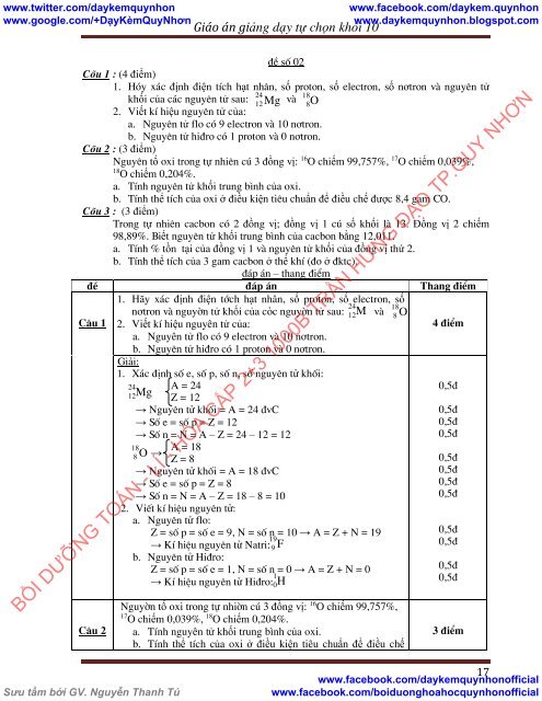 Giáo án lớp 10 môn Hóa tự chọn HK1, có đề kiểm tra & Bài tập và lý thuyết Hóa 11 đầy đủ