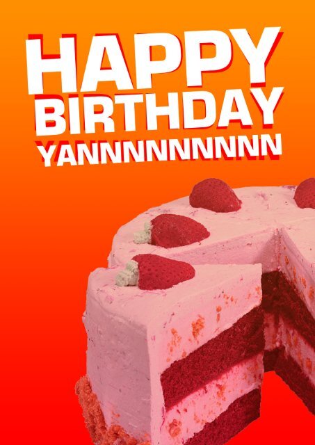 yan birthday card