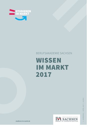 Berufsakademie Sachsen | Wissen im Markt 2017