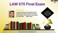 LAW 575 final exam questions and answers | Business Law for Consultants