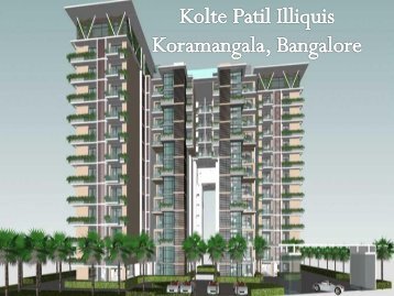 Kolte Patil Illiquis in Bangalore - Call: 7289089451 and Book