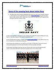 Some of the amazing facts about Indian Navy